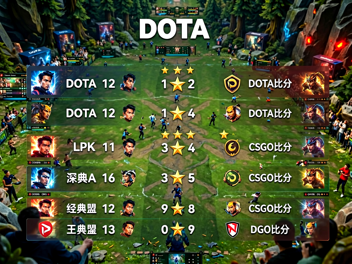 DOTA2国际邀请赛比分数据
